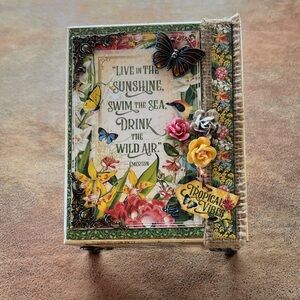 Decorative Floral Homemade Storage Box with Inspirational Quote